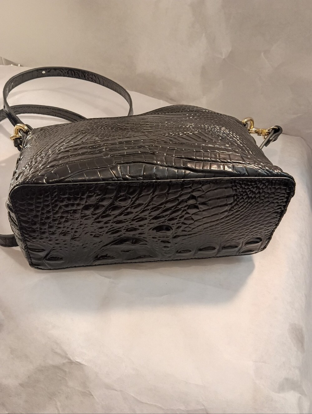 Brahmin Small Croc-Embossed Crossbody Bag - Picture 5 of 15